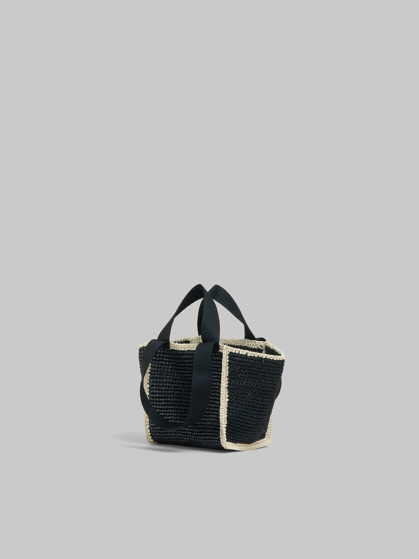 BLACK MACRAMÉ SILLO SMALL SHOPPER - 3