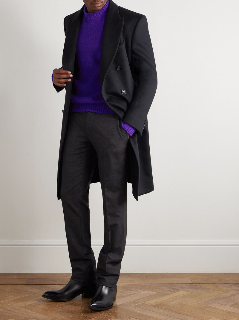 TOM FORD Brushed-Cashmere Sweater Purple outlook