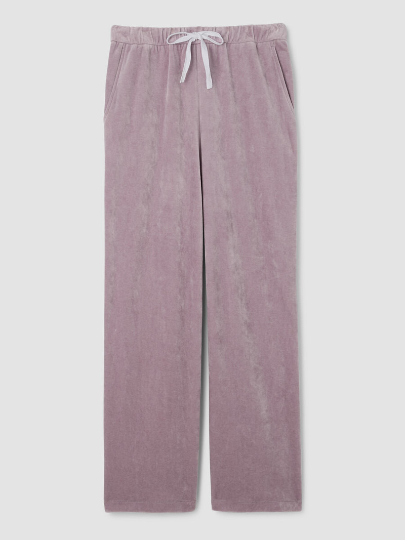 Cozy Velour Knit Wide-Leg Pant 1