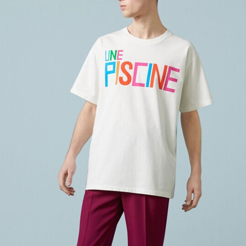 GUCCI Gucci Cotton Jersey T-Shirt With Print 'Ivory' 616036-XJFFX-9095 outlook