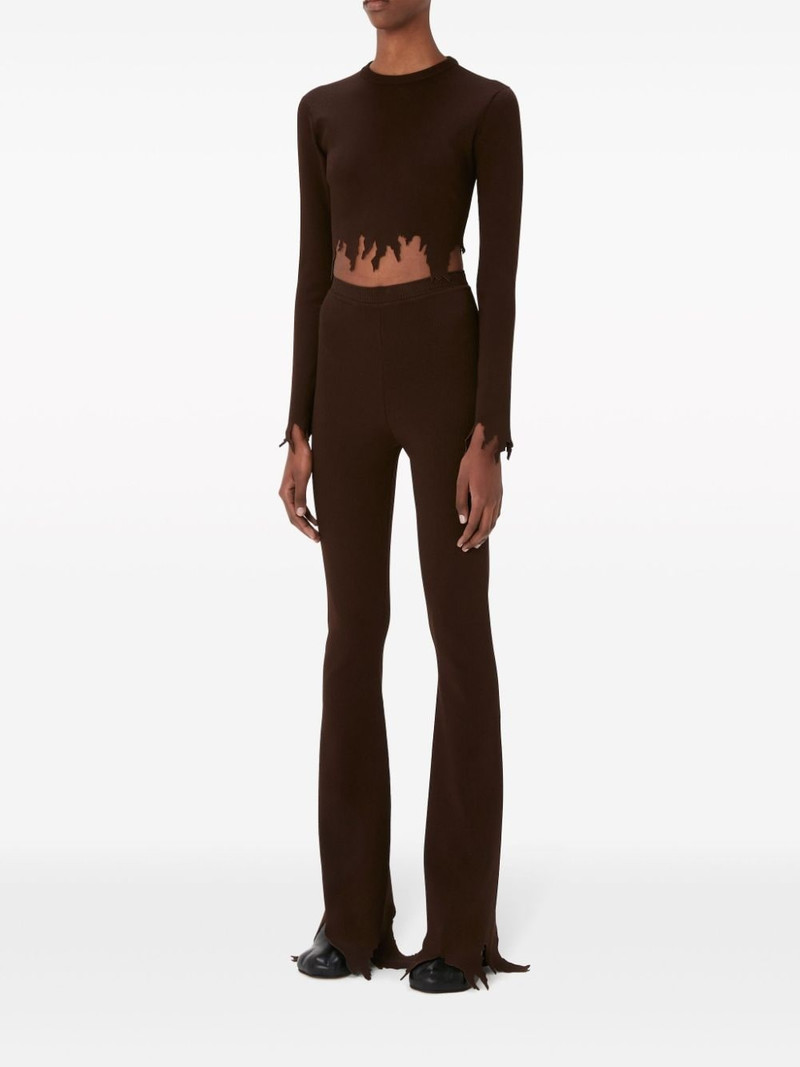 JW Anderson raw-cut long-sleeve T-shirt outlook