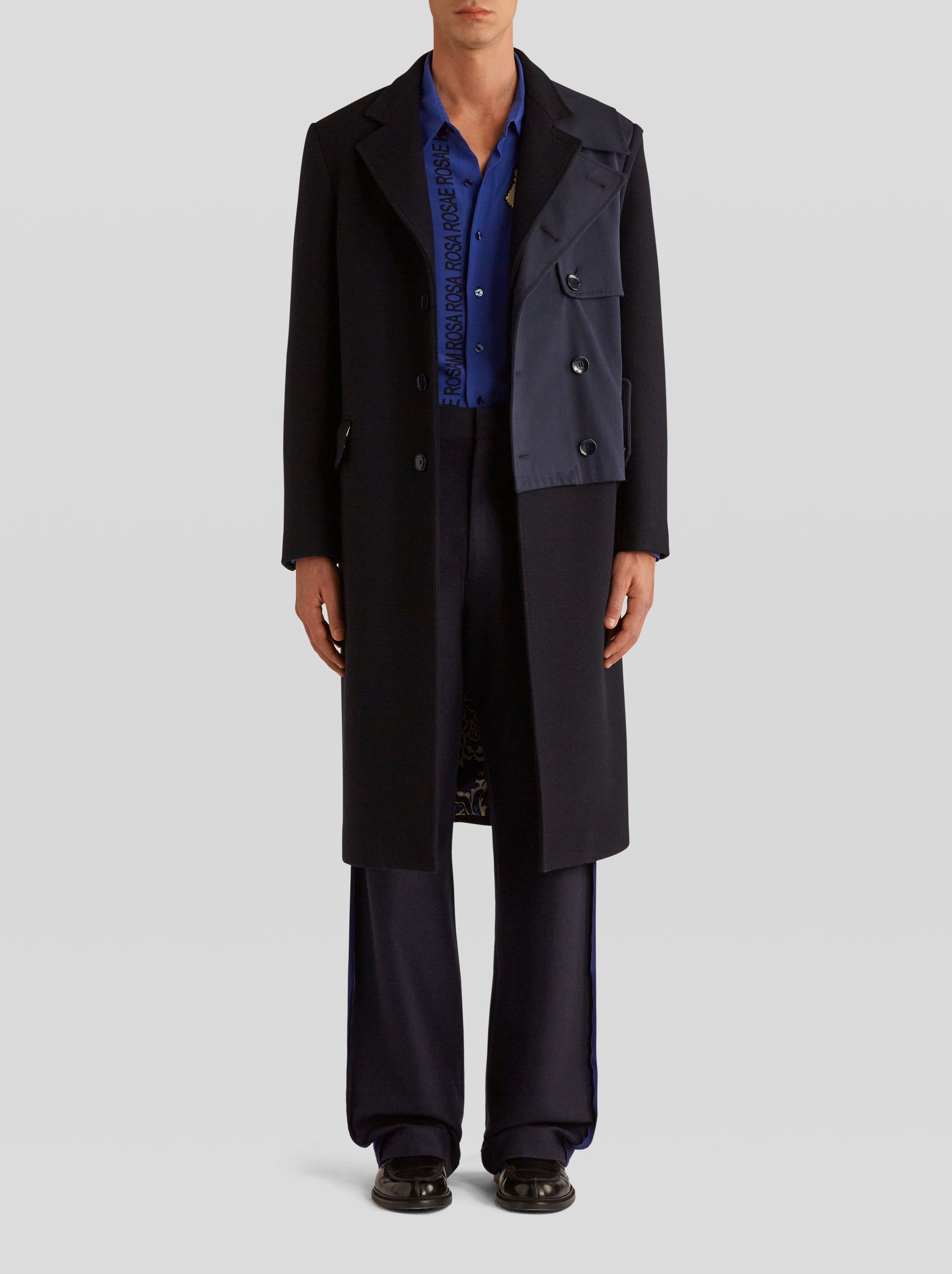 SEMI-TRADITIONAL COAT WITH PATCH - 4