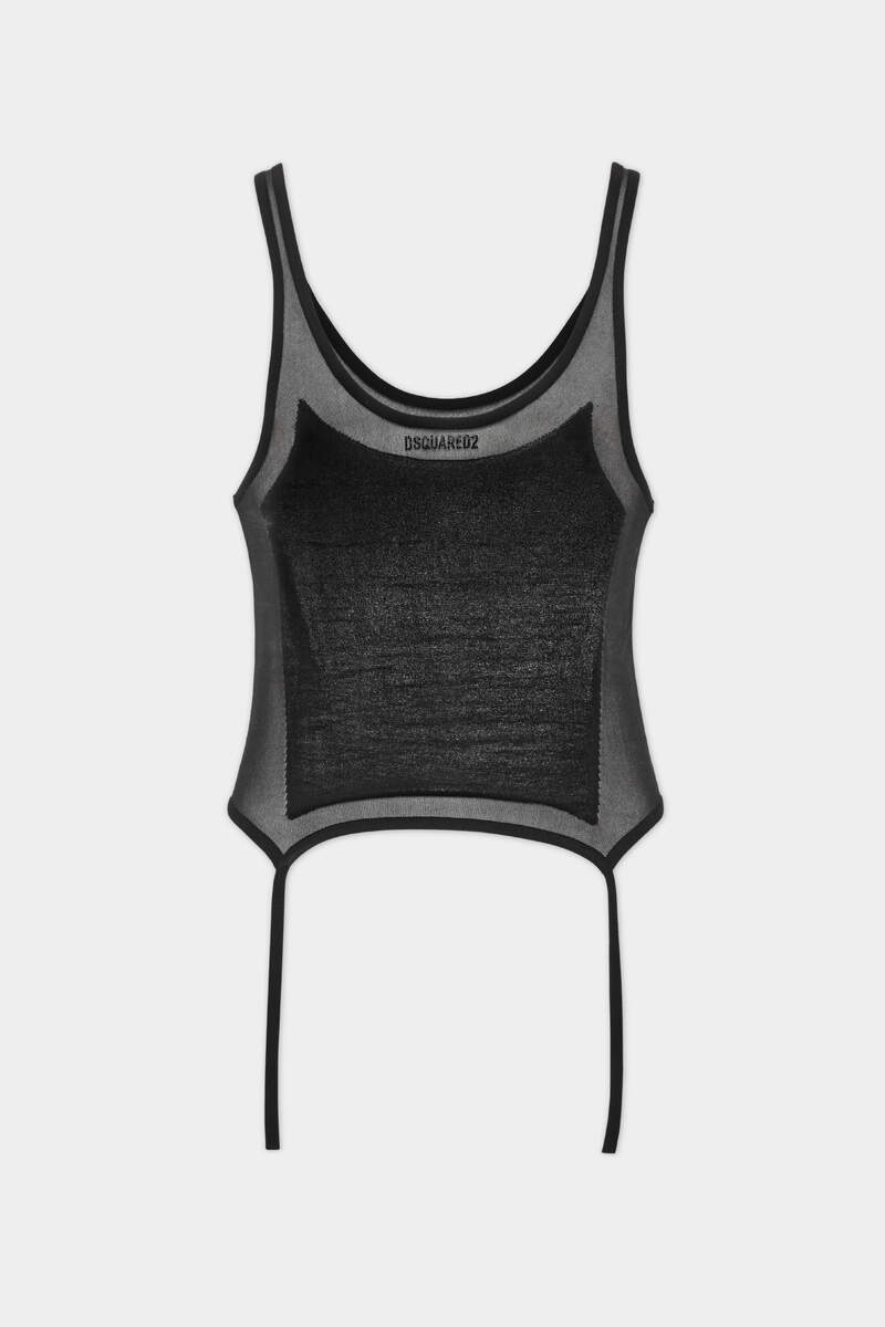 KNIT SUSPENDER TOP - 1