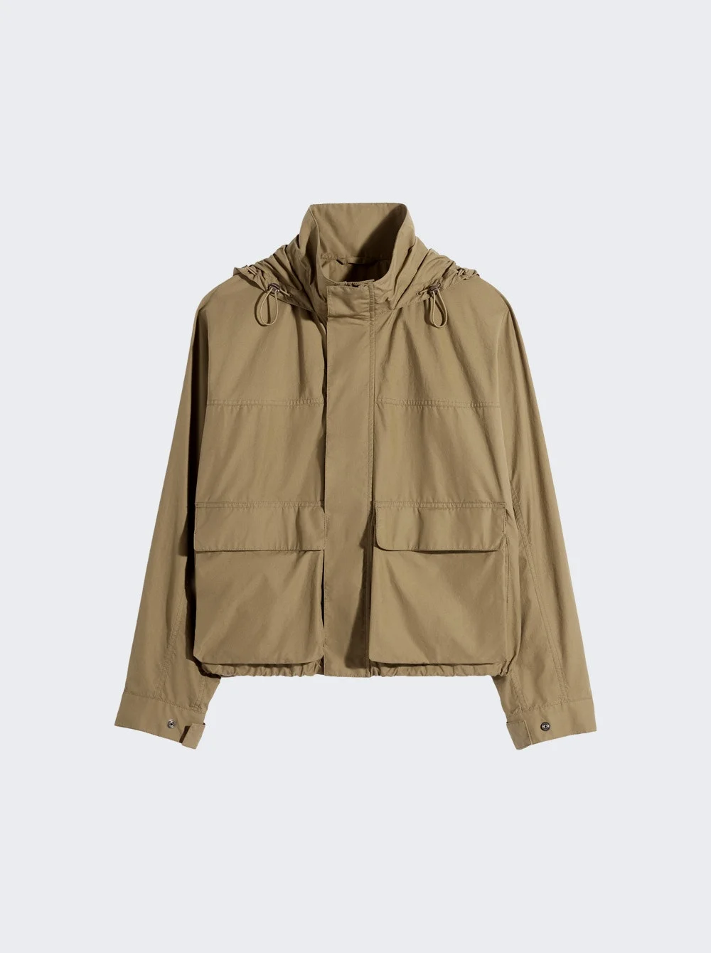 Short Rain Parka Khaki - 1