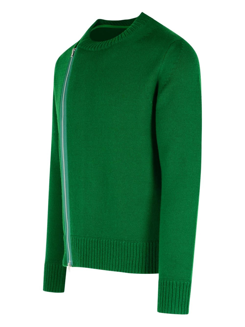 zip-detail wool sweater - 3