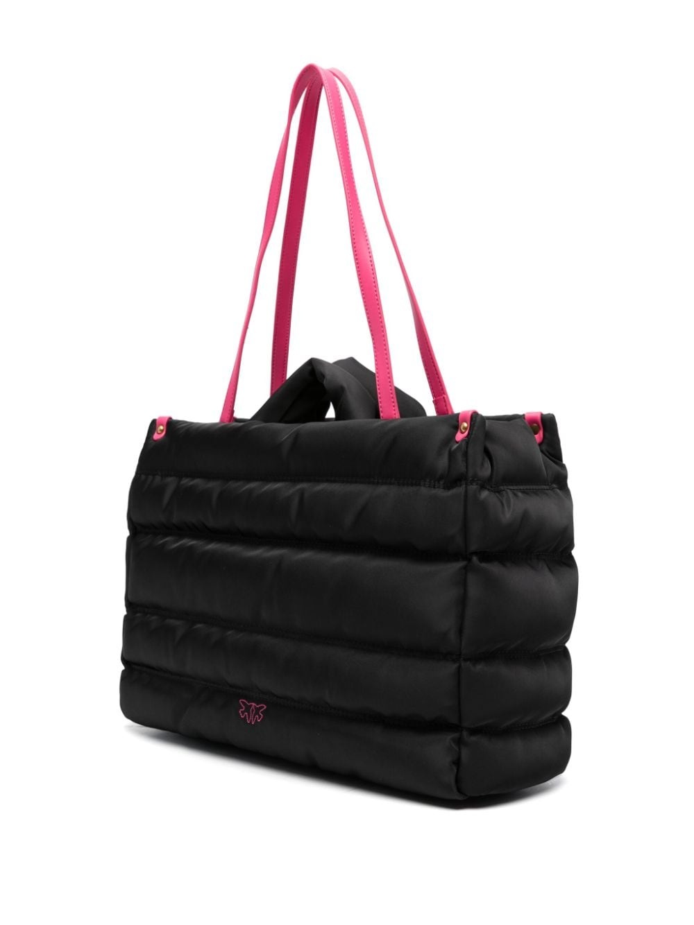 logo-embellished quilted tote bag - 3