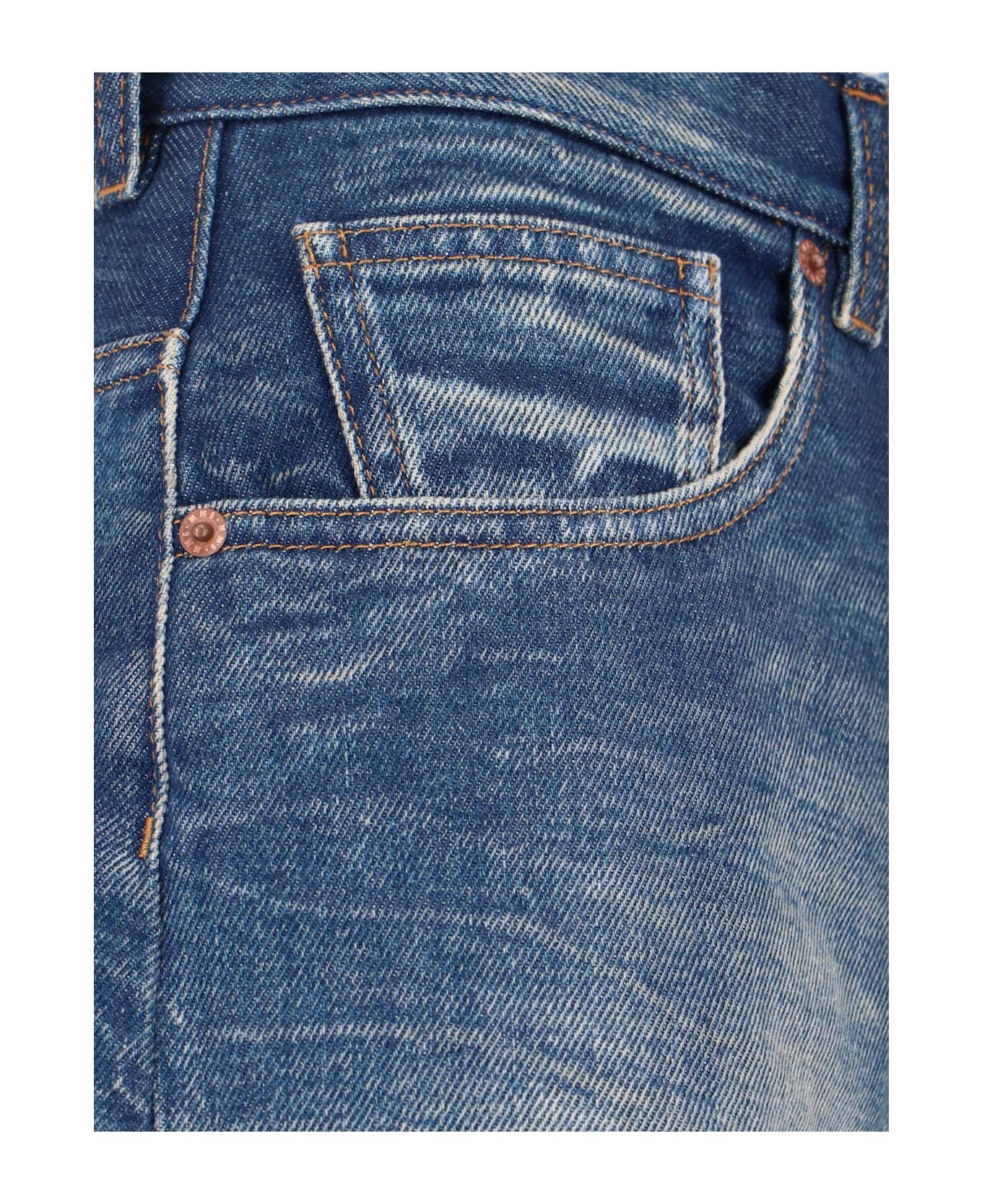 Fringed Wide Jeans - 4
