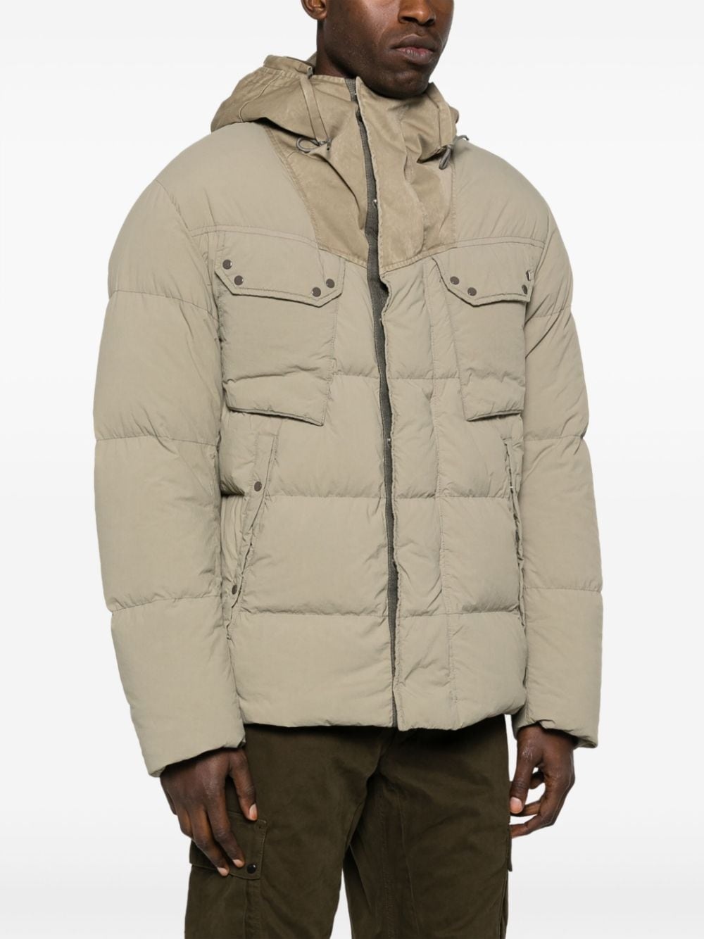 hooded down puffer jacket - 3