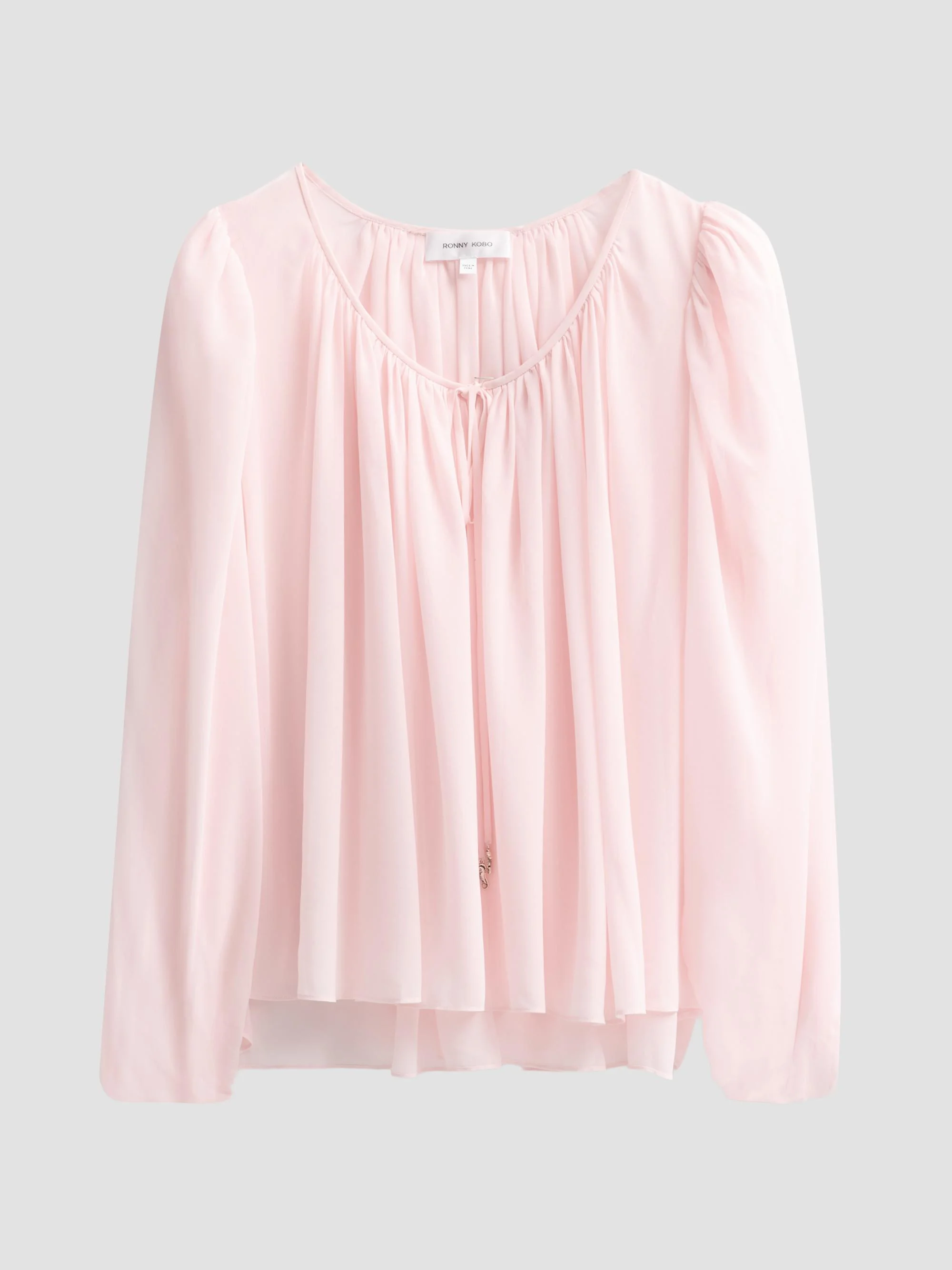 Women's Ivette Tie-Front Top - Ballet Pink - 1