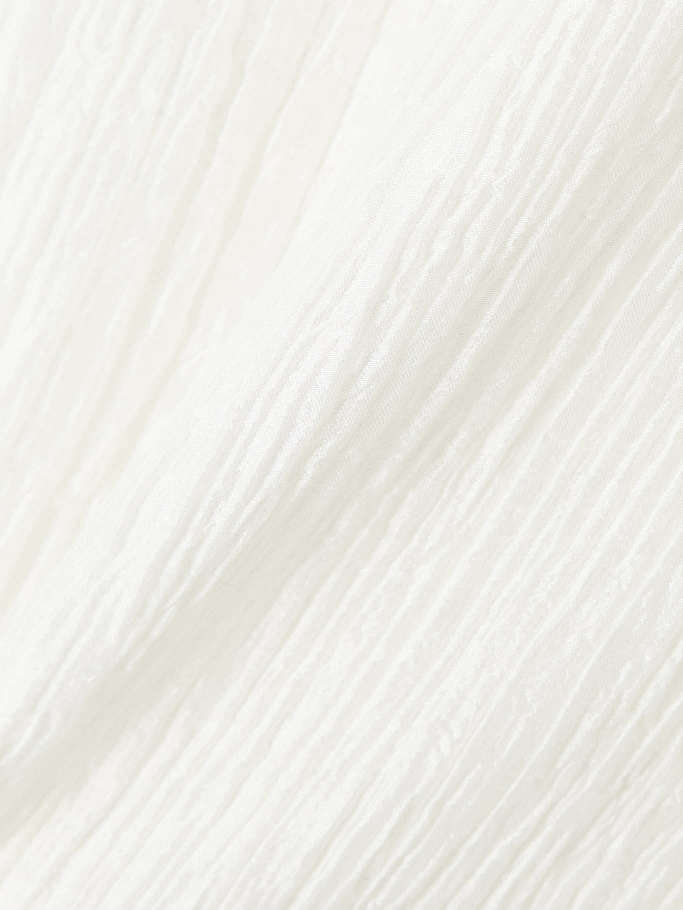 Avebury silk-plissé maxi dress Ivory - 4