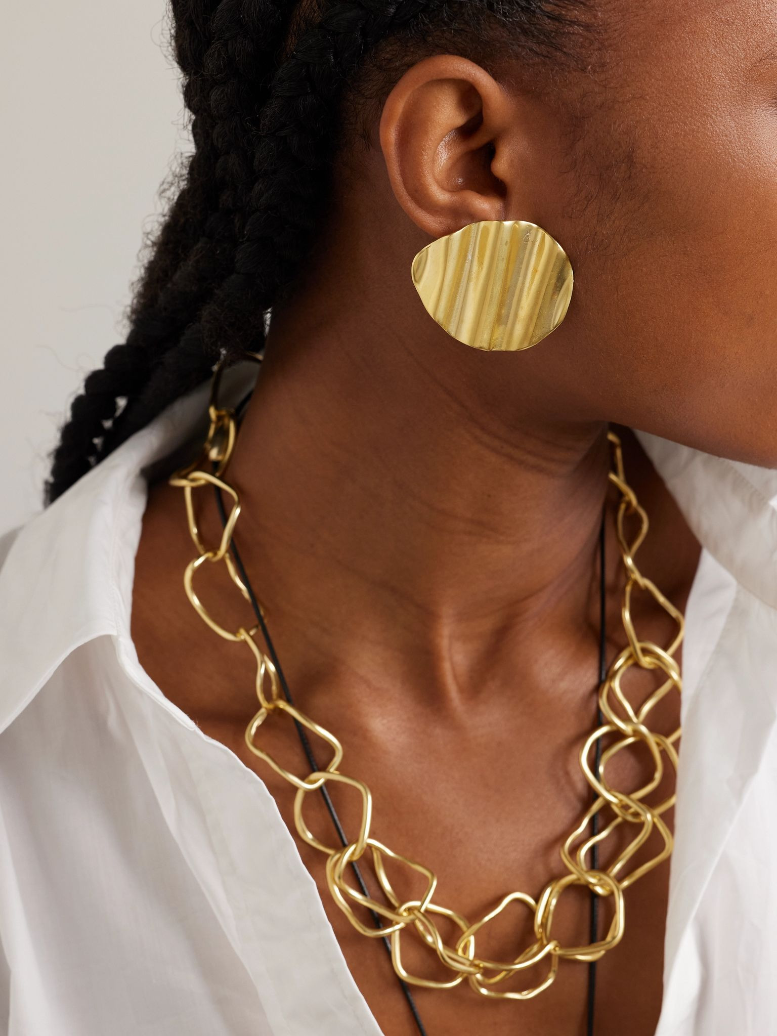 L'Onda gold-plated earrings Gold - 4