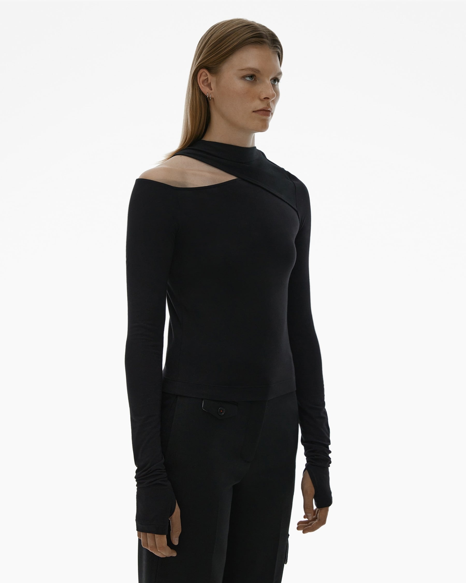 SLASH LONG-SLEEVE TOP - 5