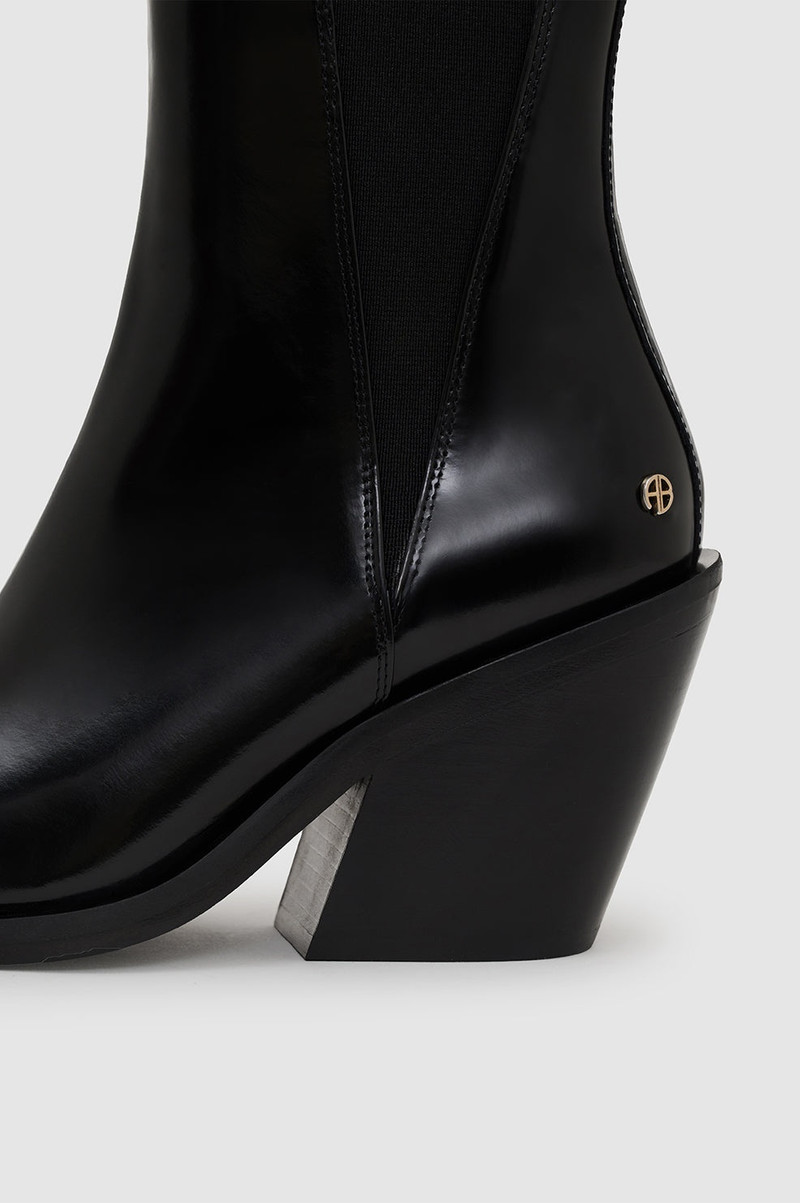 Bekah Boots - High-Shine Black 5