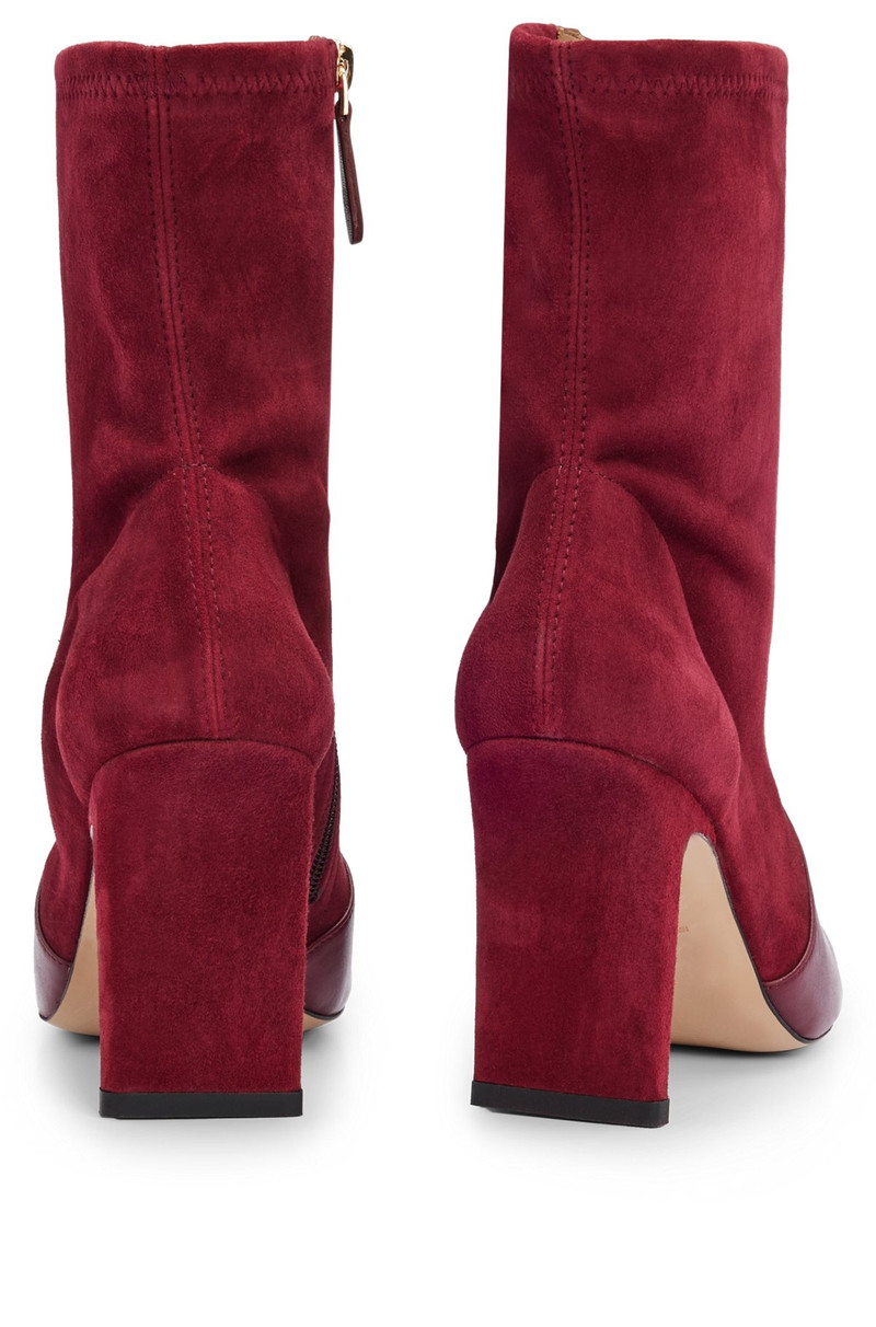ANKLE BOOTS IN SUEDE AND LEATHER WITH SIDE ZIP 6