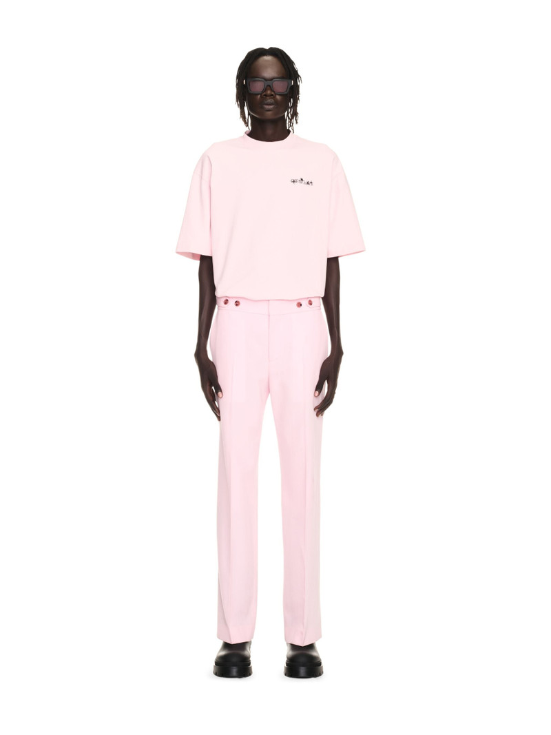 Off-White Pink Wool Slim Tailored Pants outlook