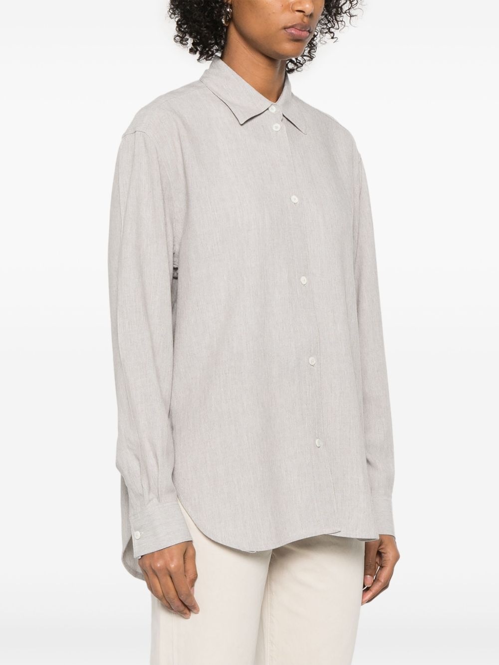 mélange-effect shirt - 3