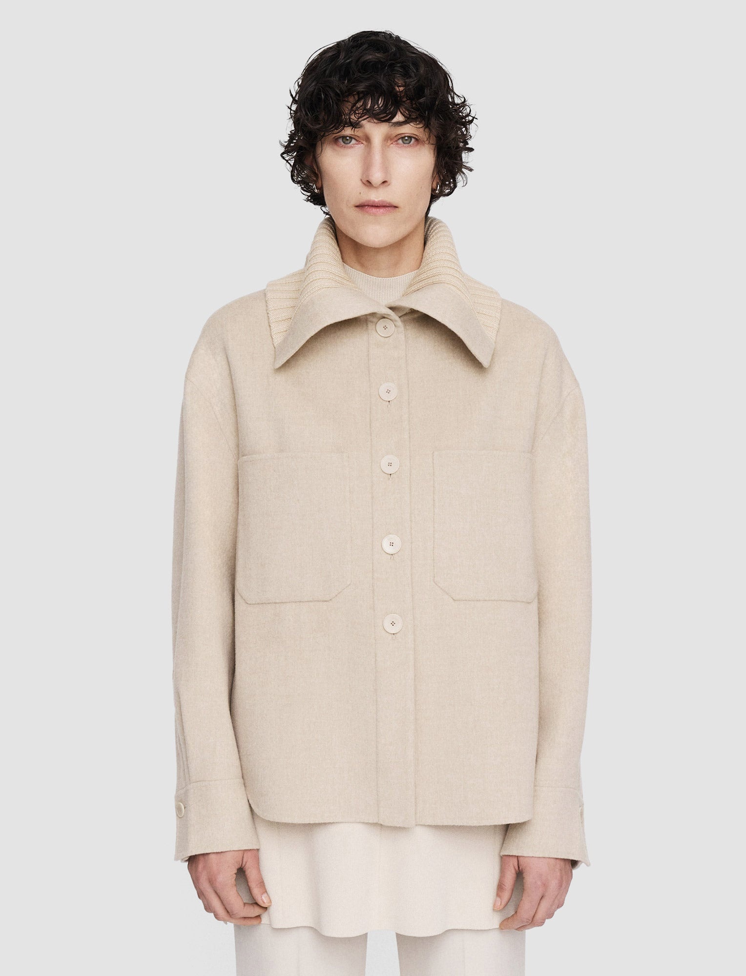 Light Double Face Henri Jacket - 3