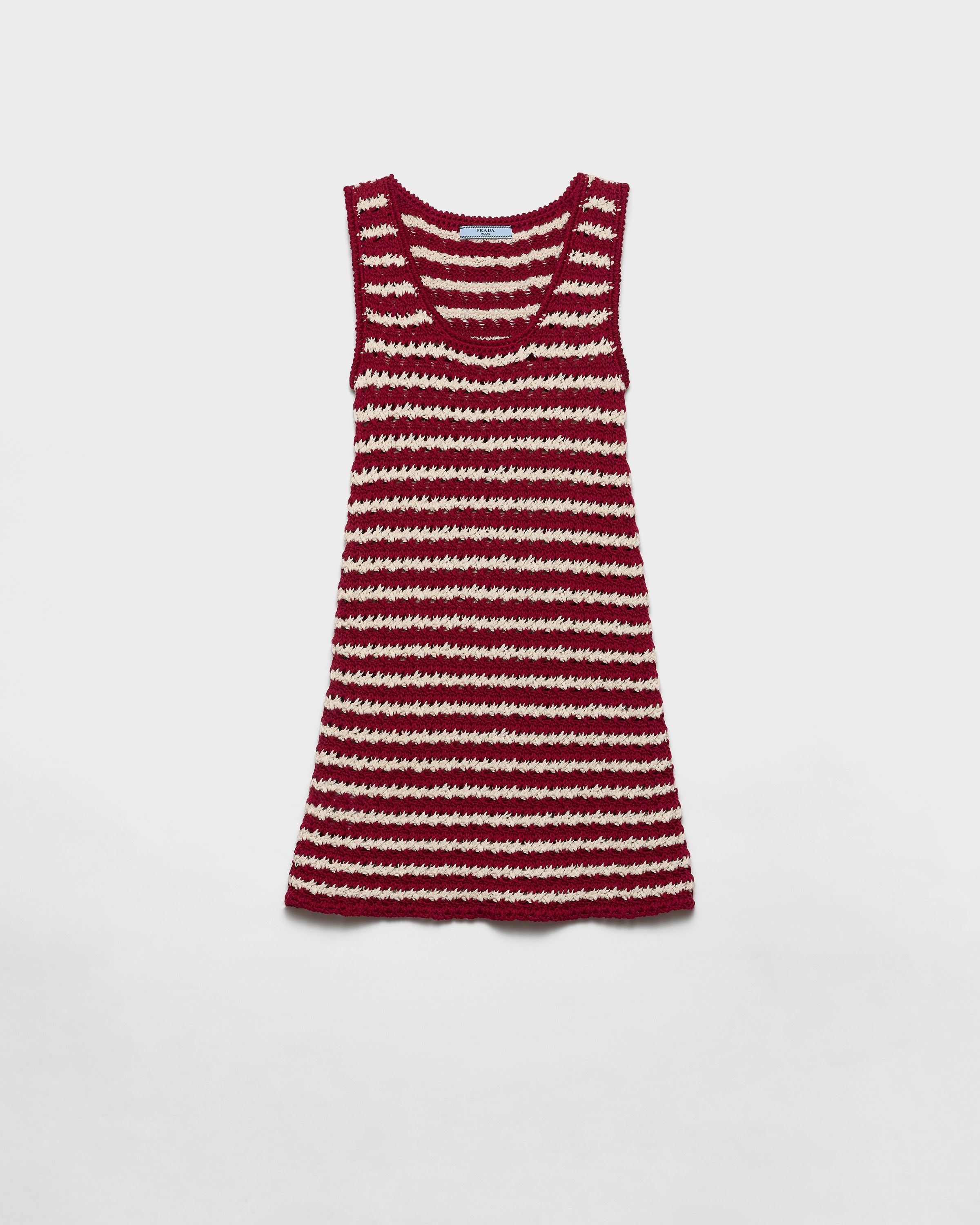 Cotton crochet mini-dress - 1