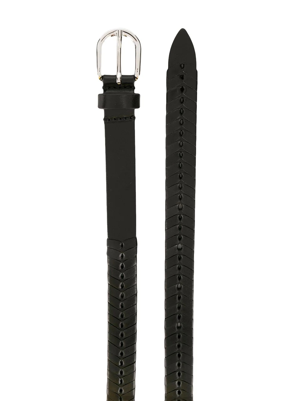 panelled buckle belt - 2