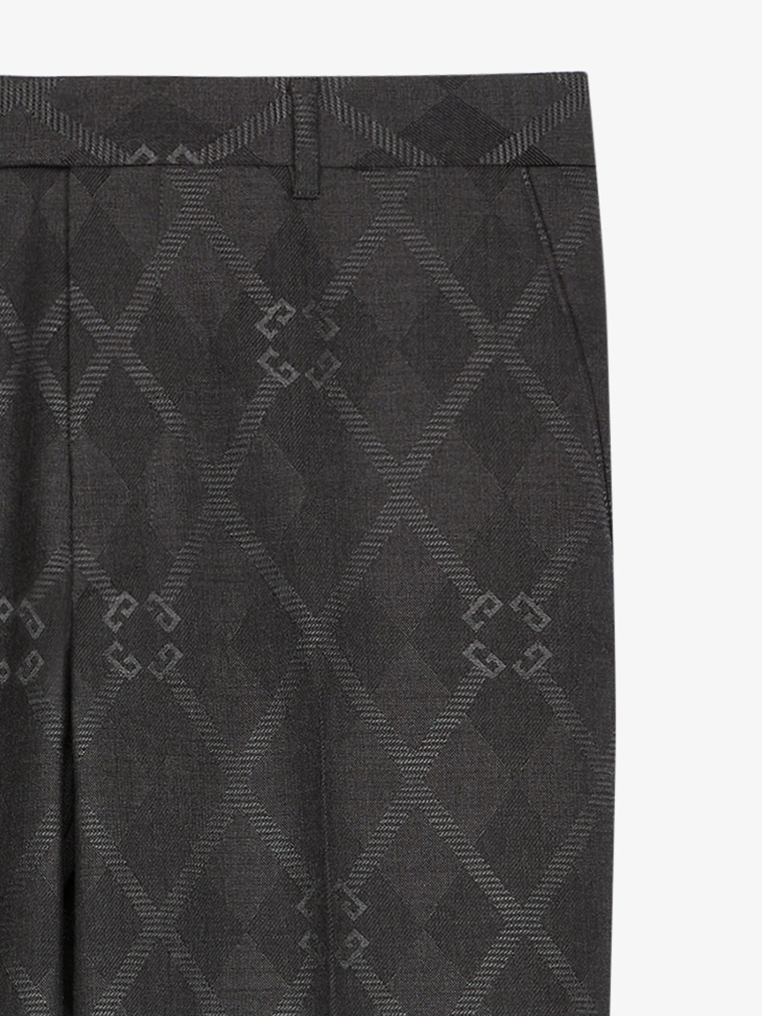SLIM FIT TAILORED PANTS IN MONOGRAM 72 JACQUARD - 2