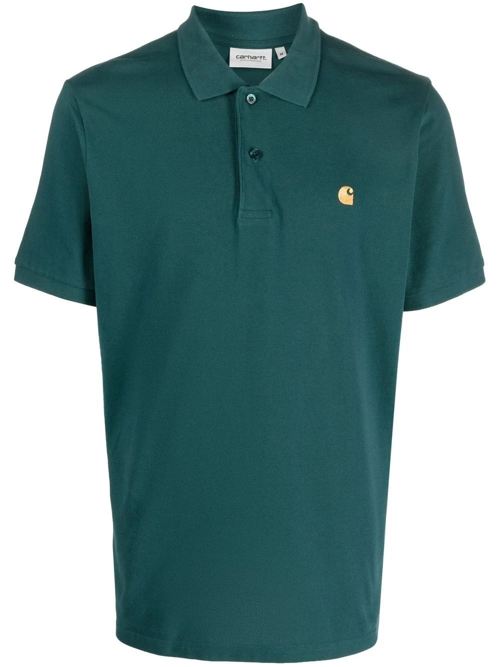 embroidered-logo polo shirt - 1