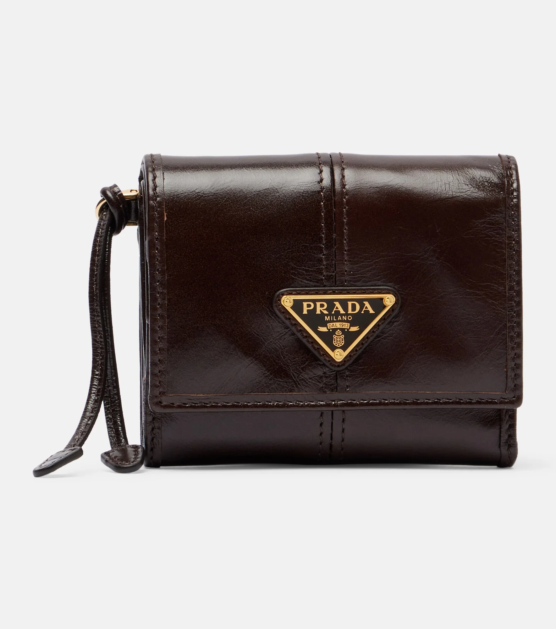 Logo leather wallet - 1
