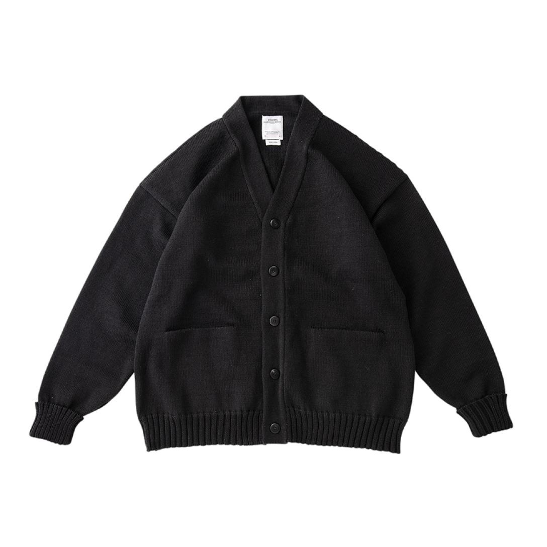 visvim SELMER CARDIGAN BLACK | REVERSIBLE