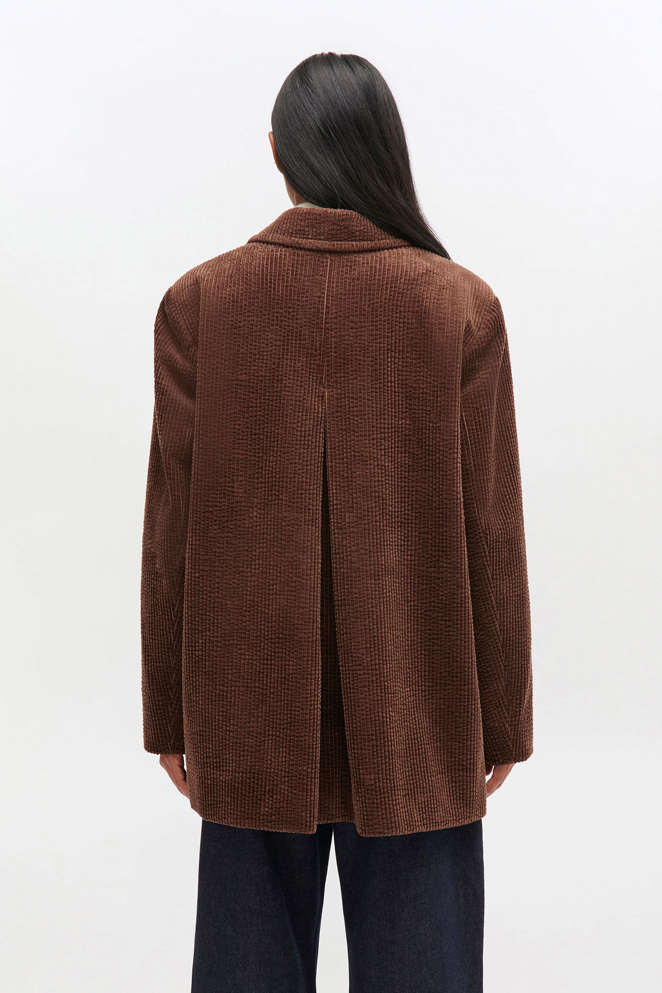 BROWN CORDUROY BLAZER - 4