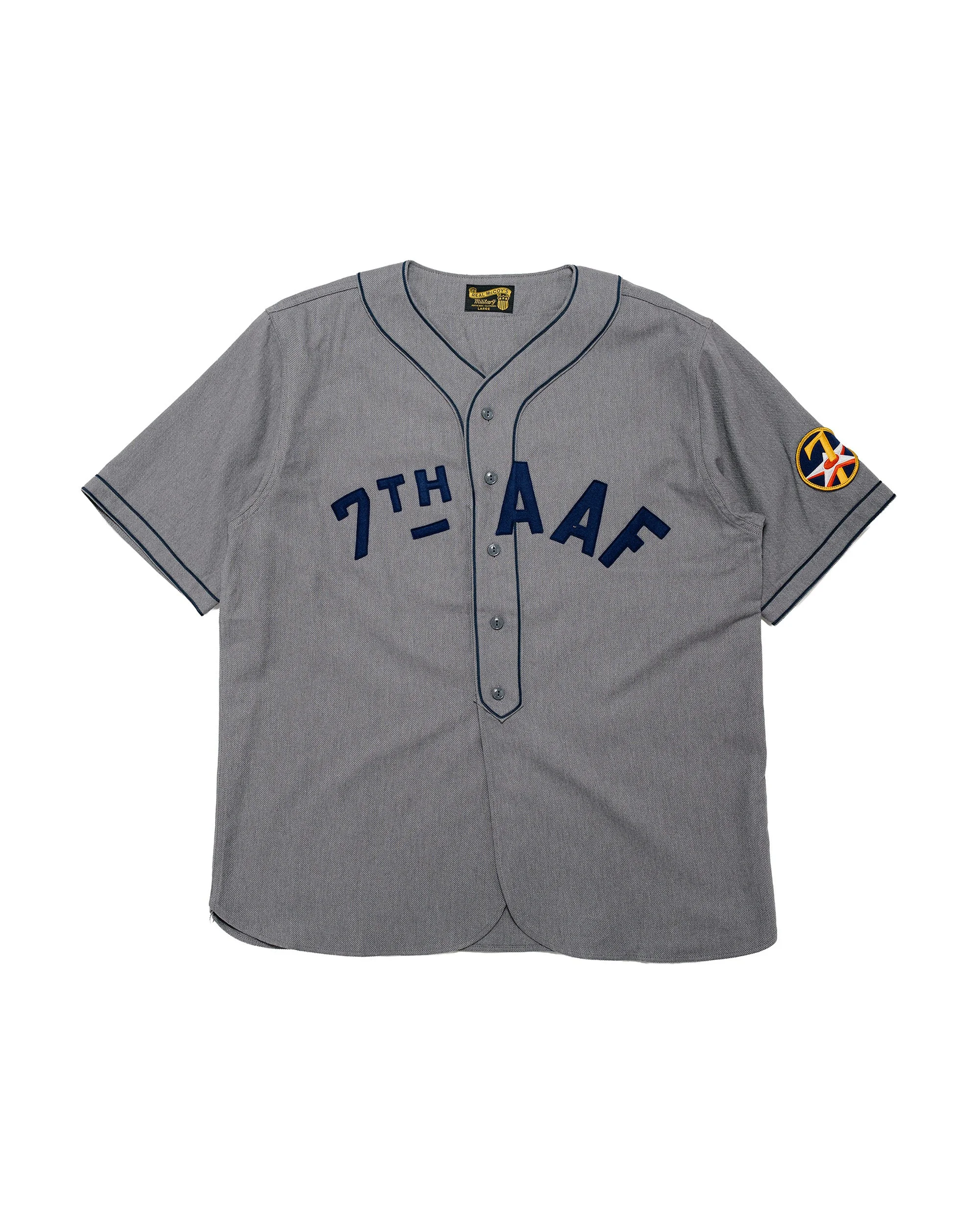 MS26006 Baseball Uniform Shirt / 7th AAF Gray - 1