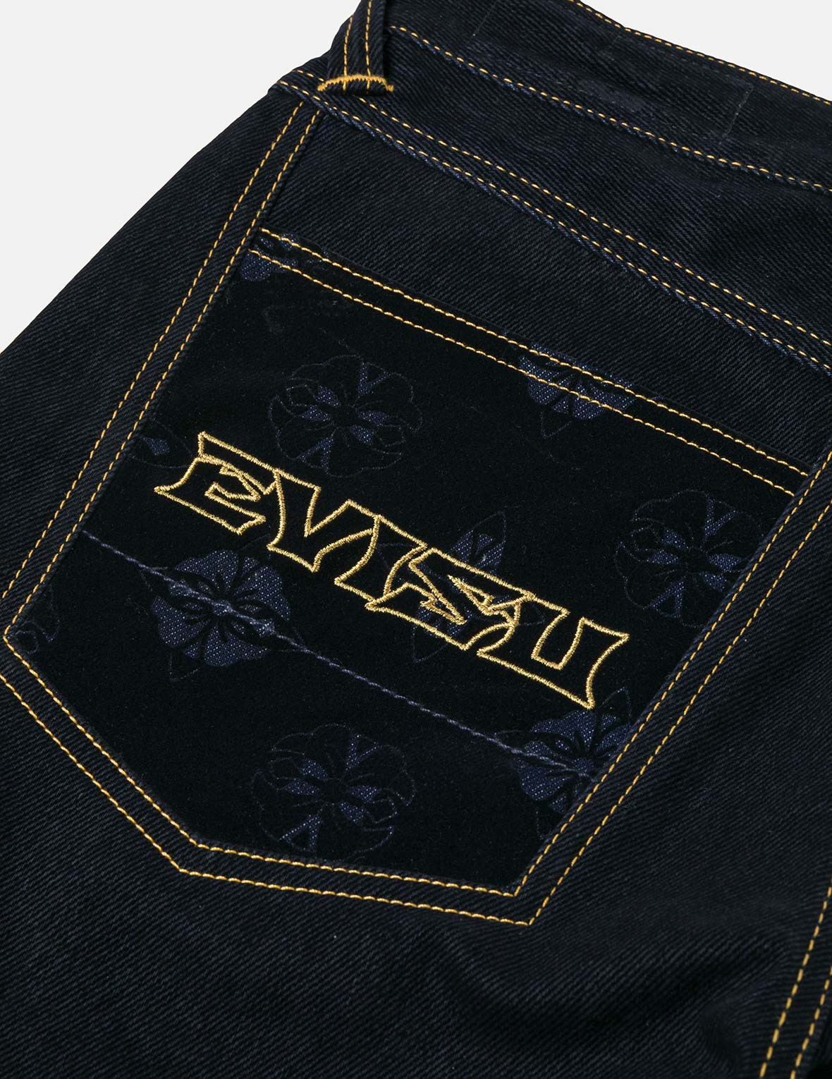 Logo Embroidery and Seagull Print Carrot Fit Jeans #2017 - 6