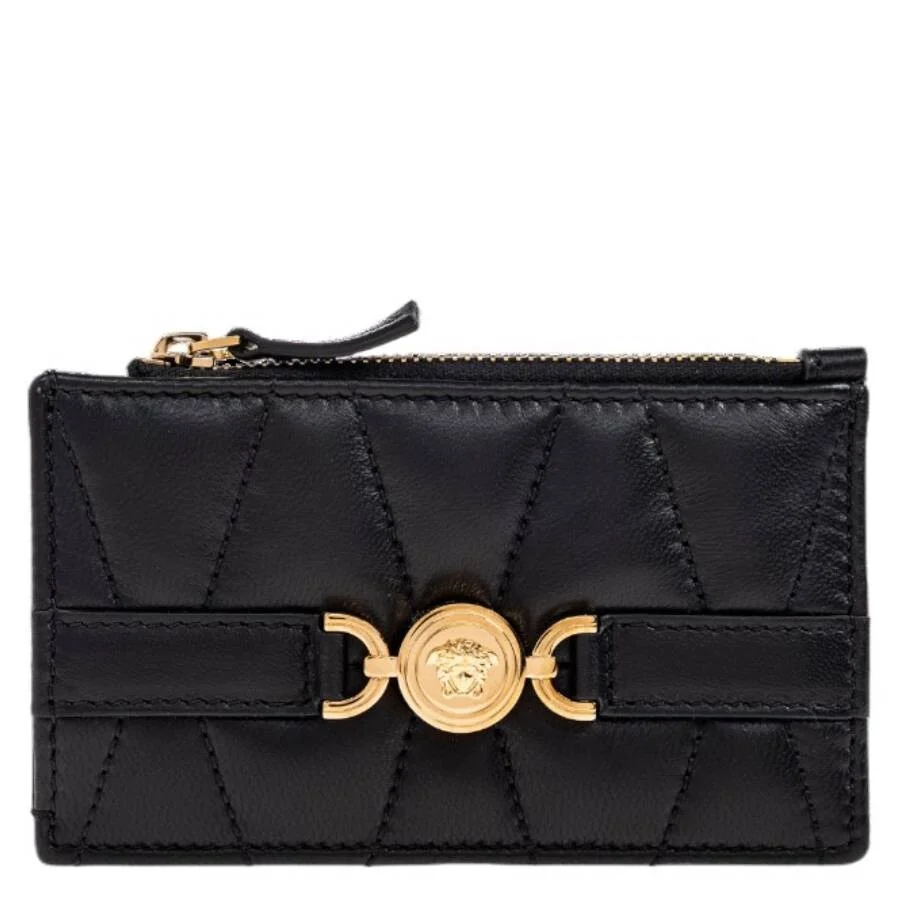 Versace Medusa 95 Quilted Nappa Card Holder - 1