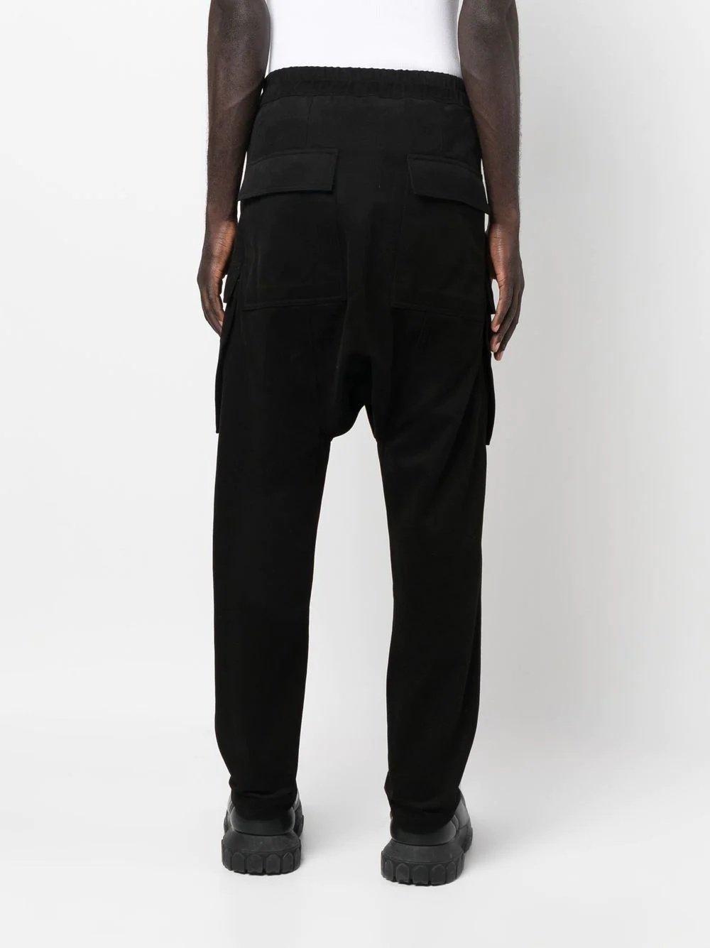 drawstring cargo trousers - 4