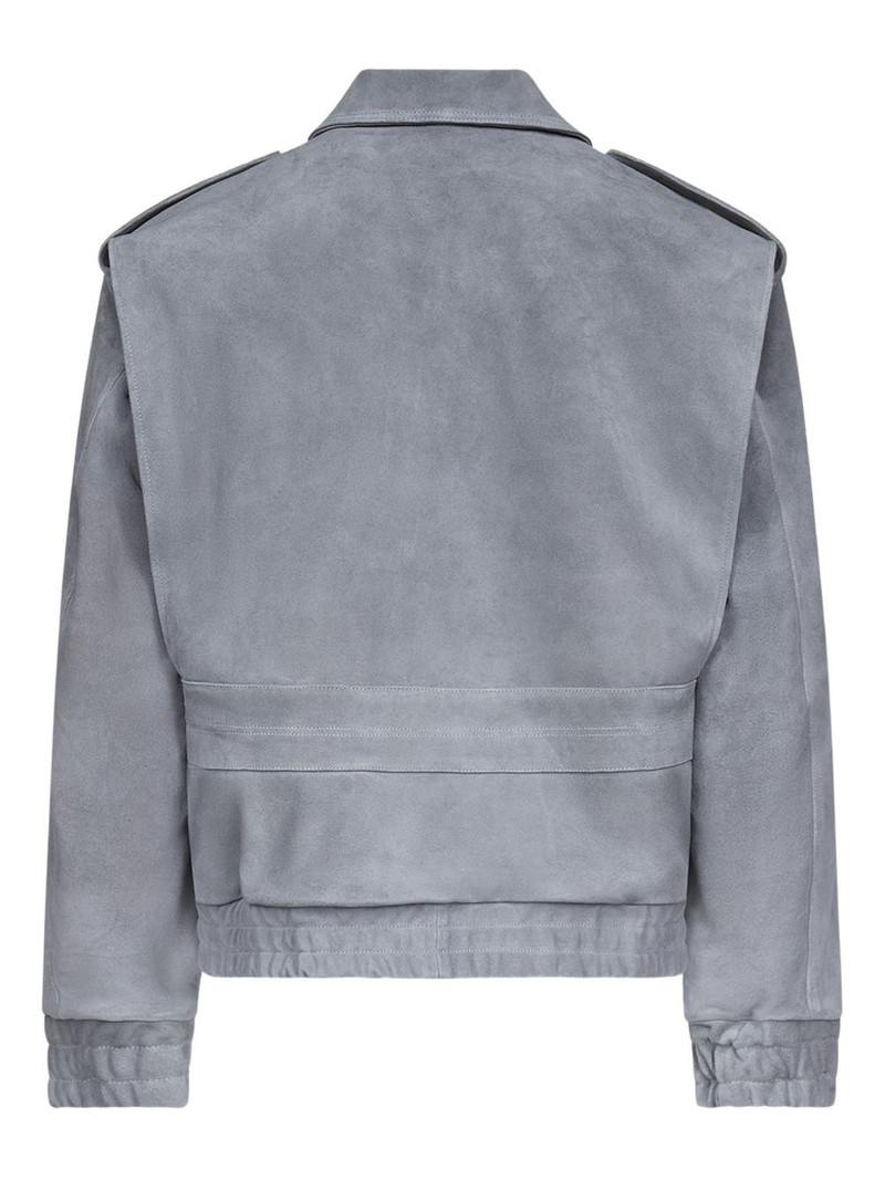 LUDOVIC DE SAINT SERNIN Robert flap-pocket suede jacket outlook