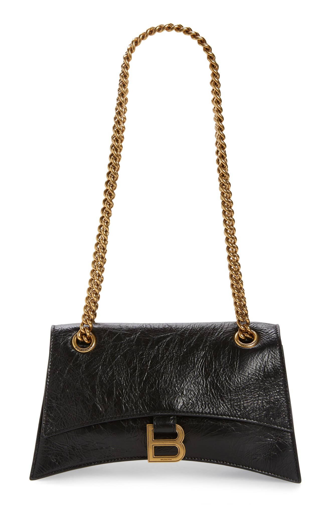 Crush Leather Shoulder Bag - 1