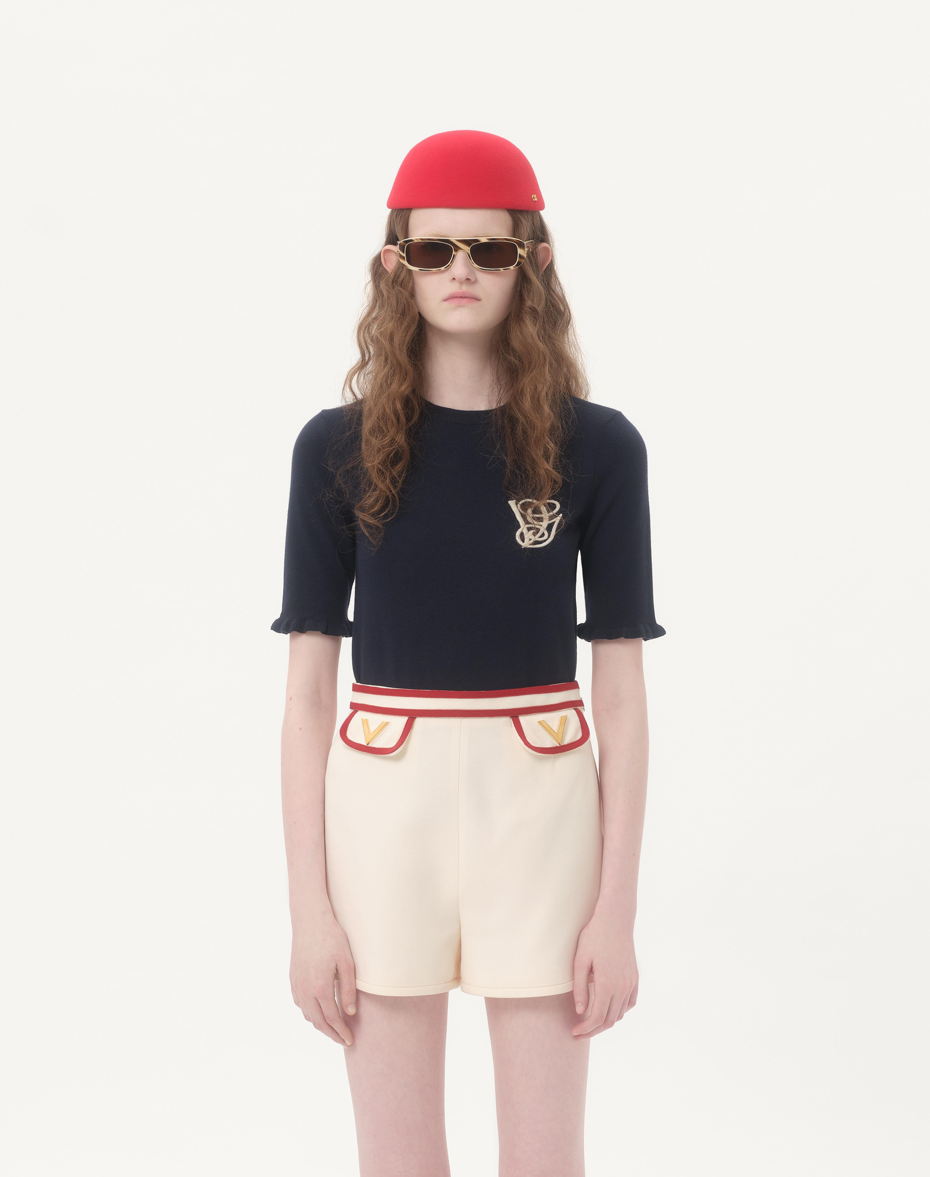 EMBROIDERED WOOL TOP - 5