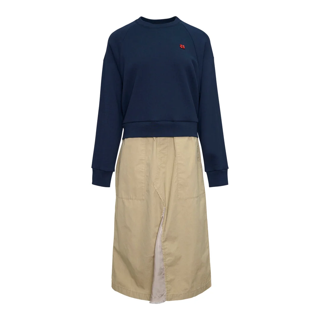 Trompe L'Oeil Sweater Dress - 1