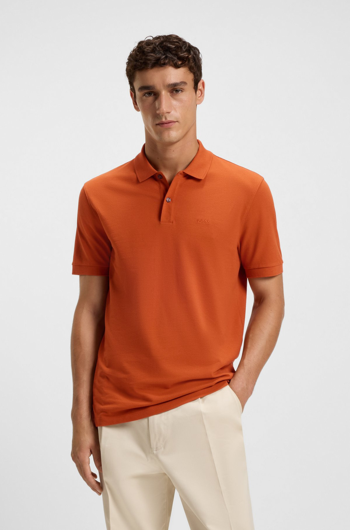 PALLAS POLO SHIRT IN COTTON PIQUÉ WITH LOGO DETAILS - 2