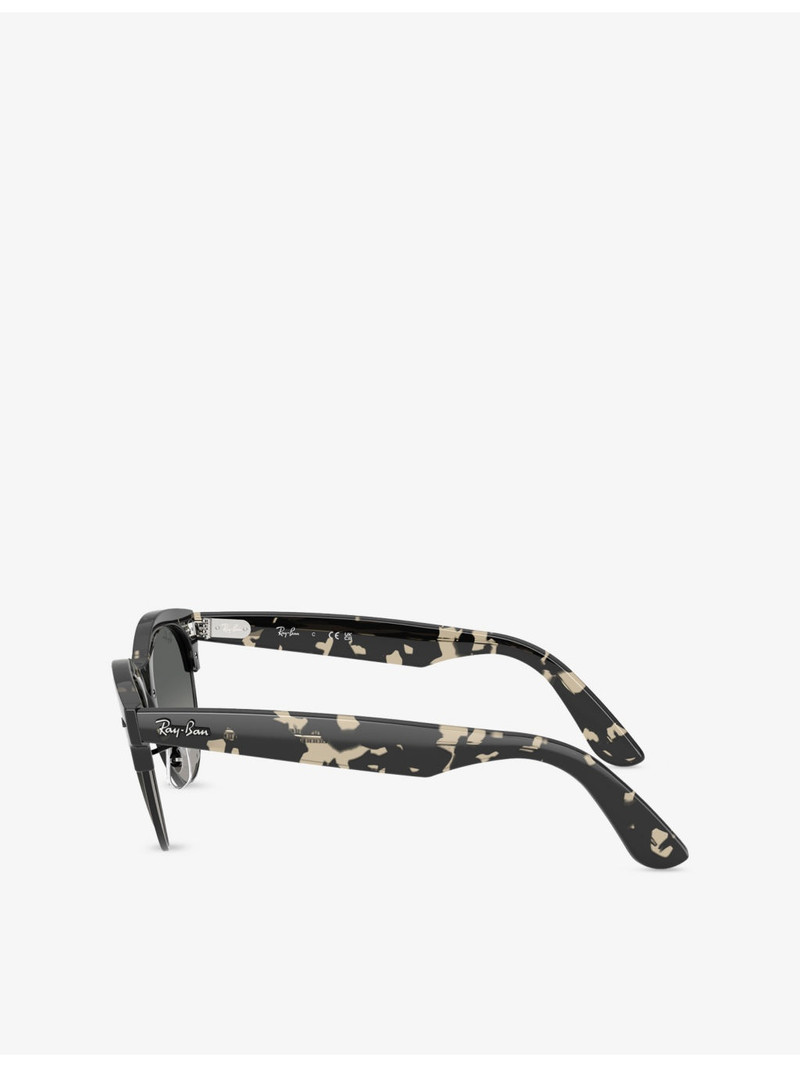 RB2341 Clubmaster Way Square-Frame Propionate Sunglasses 3