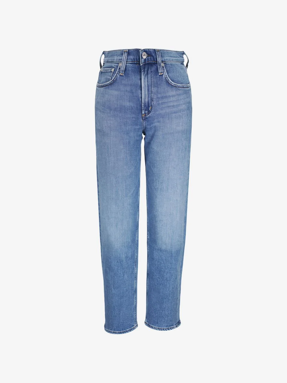 faded straight-leg jeans - 1