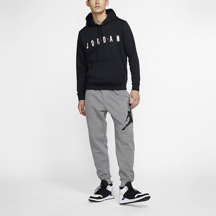 Air Jordan Alphabet Athletic Hoodie Men's Black Gift for Him DC9091-010 - 3