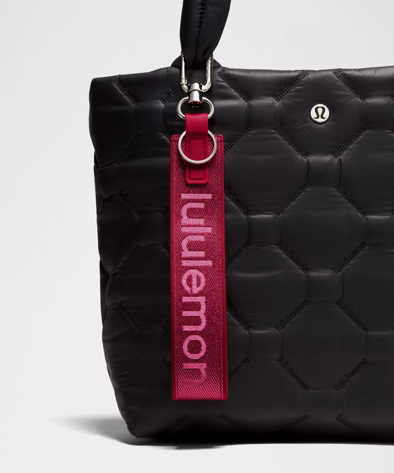 lululemon Never Lost Keychain *Metallic Wordmark outlook