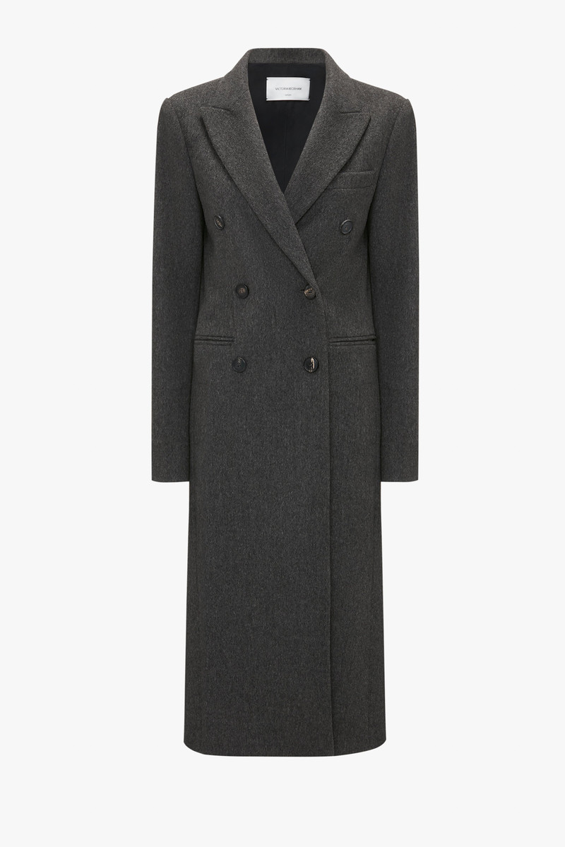Tailored Slim Coat In Grey Melange 1