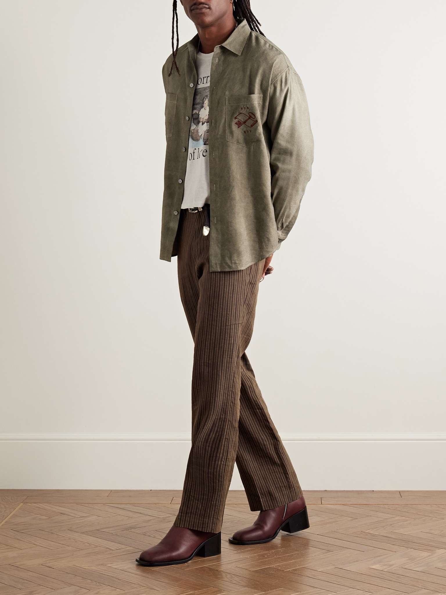 Artist Embroidered Woven Shirt - 2