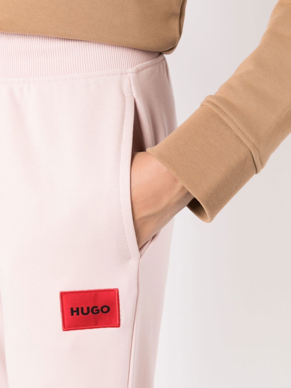 cuffed logo-patch track pants - 5