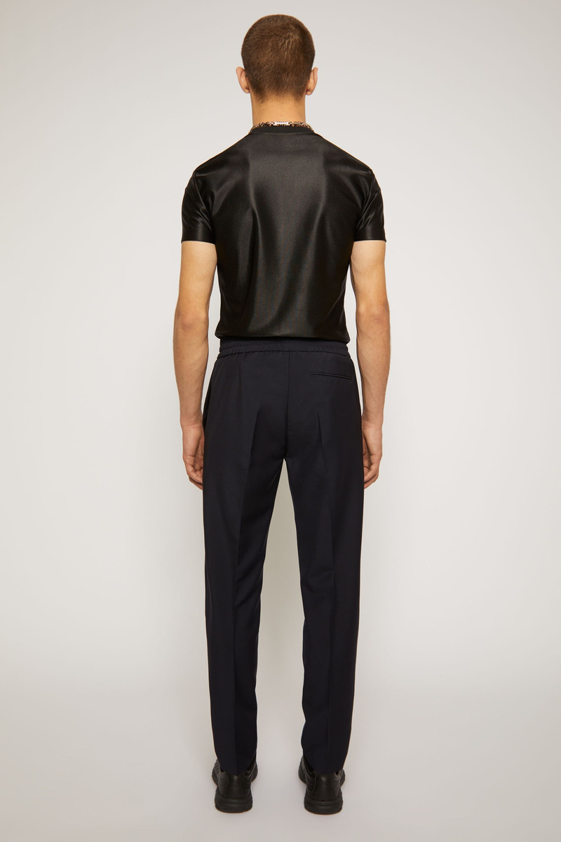 Slim-fit suit trousers navy blue 3