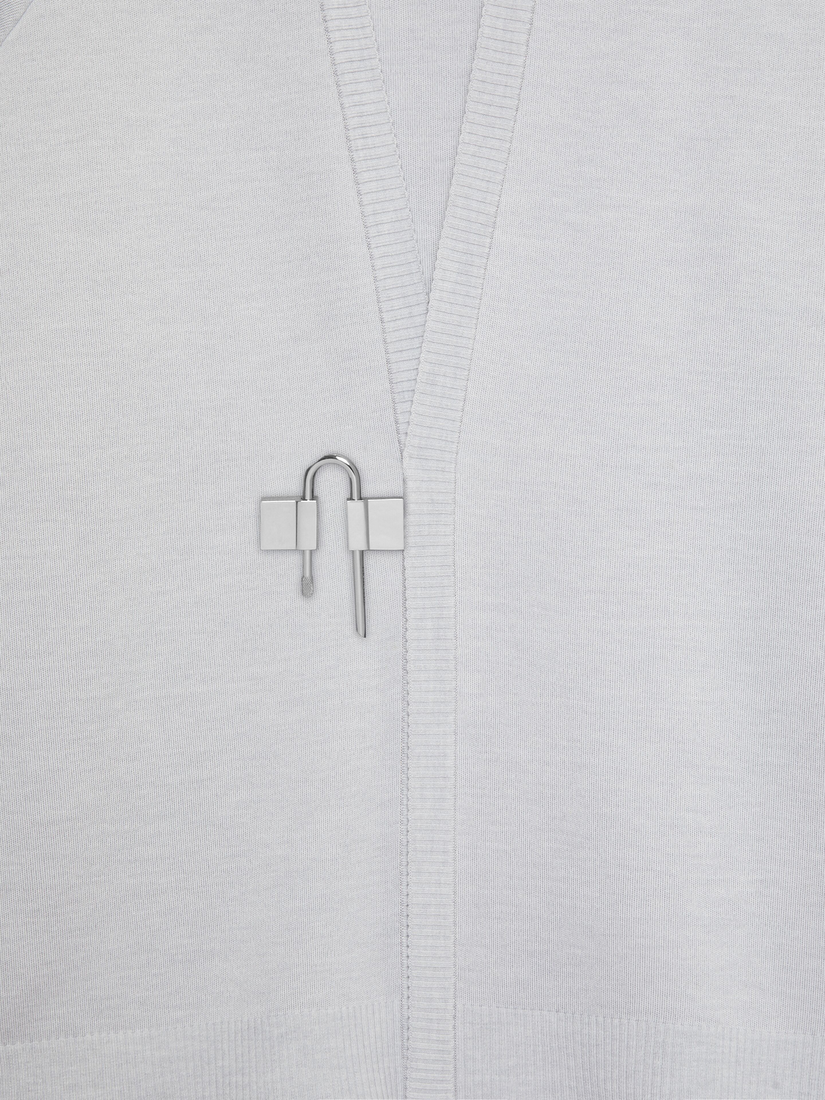 CARDIGAN IN WOOL AND SILK WITH U-LOCK - 6