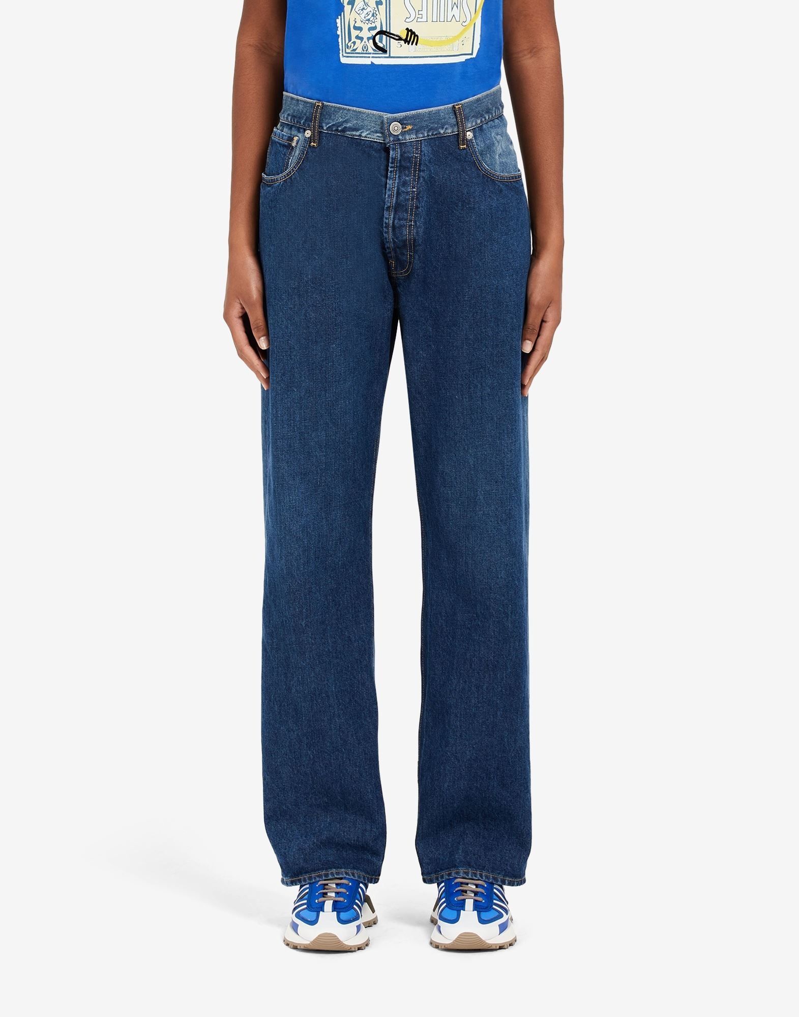 Denim slip technique' oversized jeans - 5
