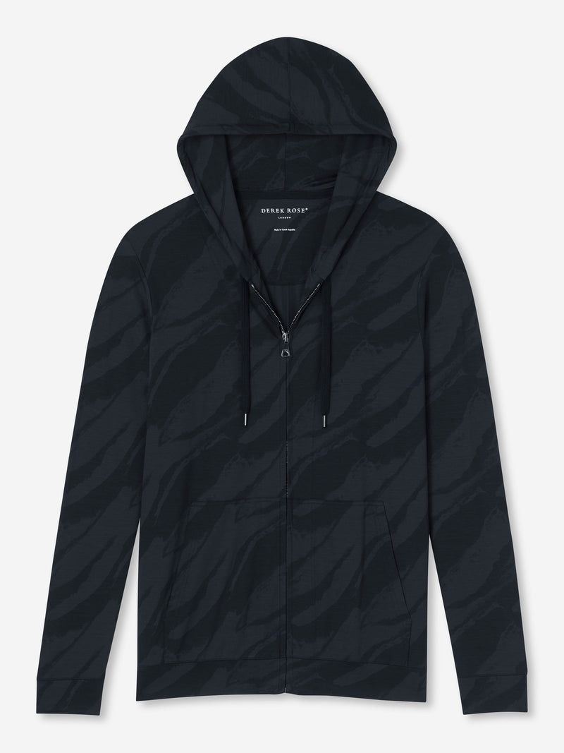 Men's Hoodie London 8 Micro Modal Black - 1
