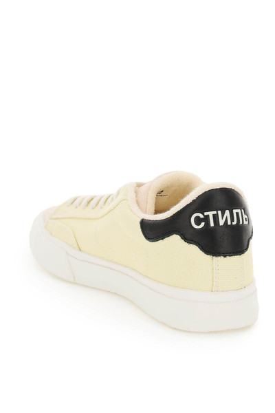 Heron Preston VULCANIZED LOW TOP CANVAS SNEAKERS outlook