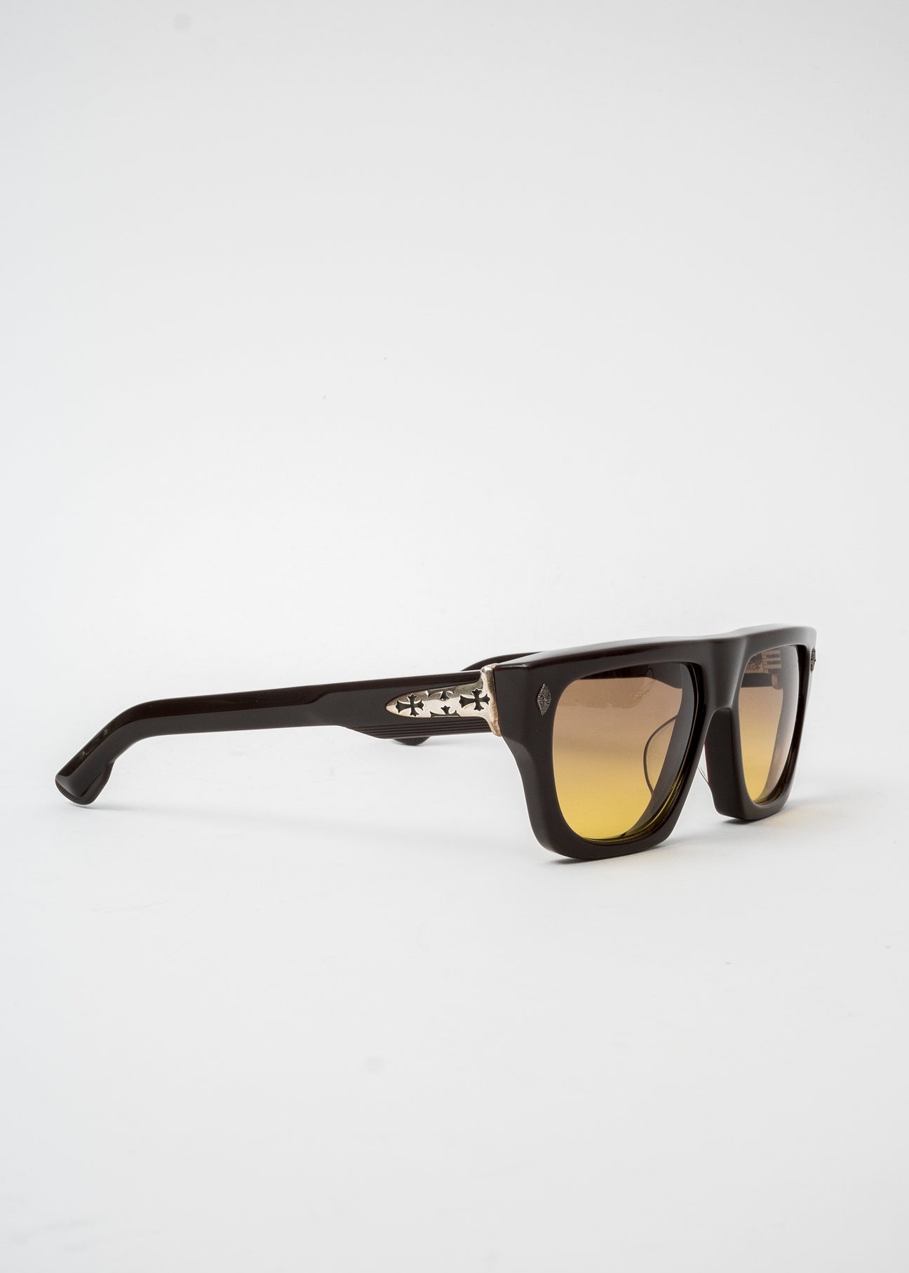 Chrome Hearts CH Charismadick E57 Brown Lens Sunglasses - 3